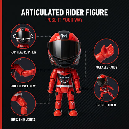 Rydex™ Verwandlungs-Biker Figur
